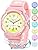 Juboos Kids Watch Analog with 7 Colorful Night Lights Boys Girls Waterproof Soft Strap Kids Time Teaching Quartz Wristwatch for Ages 5-18