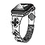 Diamond Metal Bands Add Sparkle to Your Watch For Apple Watch Series 10/9/8/7/6/5/4/3/2/1SE/Ultra Clover Simple and Stylish Compatible with 38mm40mm41mm42mm44mm45mm 46mm49mm Women's Wear