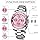 Women Elegant Chronograph Rotatable Bezel Mineral Glass Luminous Watch Stainless Steel Waterproof Date Analog Quartz Watch Fashion Business Dress Wrist Watch