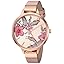 Nine West Women's Floral Dial Smooth Strap Watch
