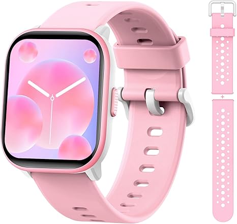 Kids Watch for Girls Boys with IP68 Waterproof, Girls Watch with 19 Sports Modes, Sleep Tracking, Pedometer, Stopwatch, Kids Activity Tracker, Birthday Gifts for Girls Age 6-15 Years Old