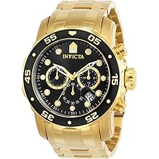 Invicta Men's Pro Diver Quartz Watch with Stainless Steel Strap