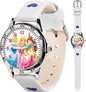 Disney Princess Time Teacher Watch for Kids – Easy Analog Time Learning, Colorful Princess Design, Adjustable Strap